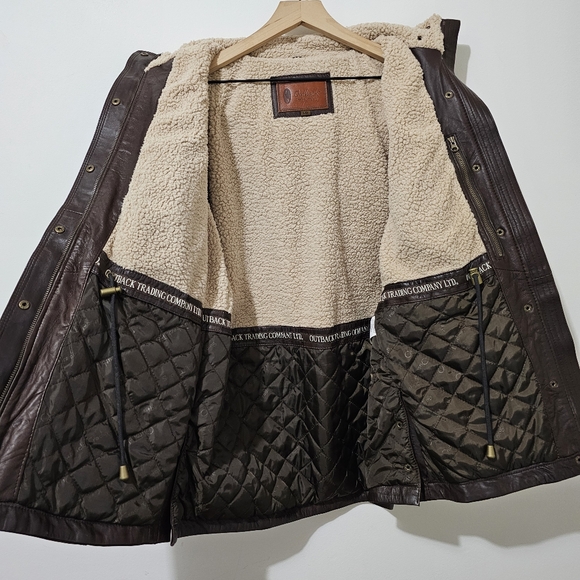 Outback Trading Company Brown Mackay Leather Jacket - Picture 2 of 16